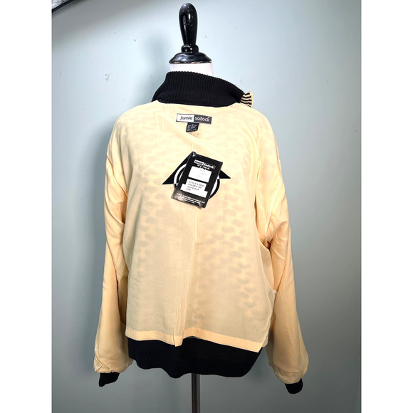 Jaime Sadock Sweater Jacket Medium Zip Up Convertible Vest Golf Lined Vtg NWT - Picture 9 of 14